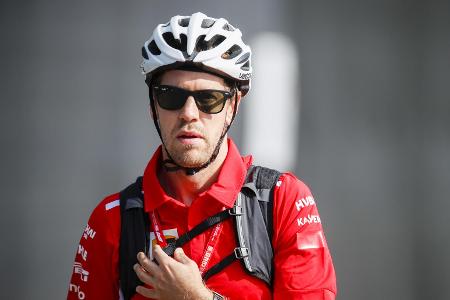 Wenn es geht, kommt Sebastian Vettel auch mit dem Fahrrad an die Strecke Wenn es geht, kommt Sebastian Vettel auch mit dem Fahrrad an die Strecke