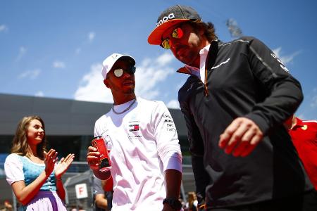 Lewis Hamilton und Fernando Alonso - nicht immer einer Meinung Lewis Hamilton und Fernando Alonso - nicht immer einer Meinung
