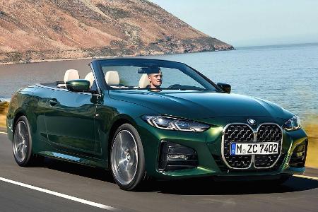 BMW 4er Cabrio (2021): Riesen-Niere und Gewicht sparendes Textilverdeck BMW 4er Cabrio (2021): Riesen-Niere und Gewicht sparendes Textilverdeck