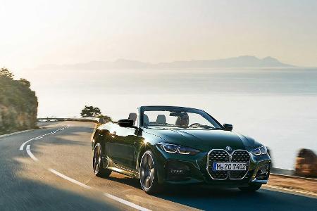 BMW 4er Cabrio (2021): Riesen-Niere und Gewicht sparendes Textilverdeck