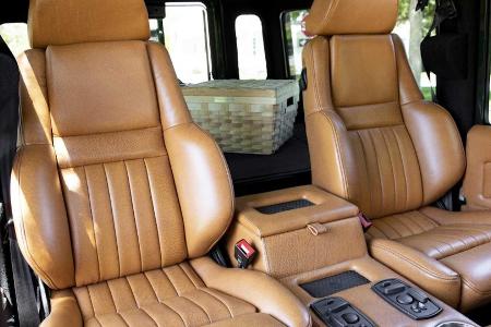 Land Rover Defender mit Corvette-Motor und Degustations-Ausrüstung