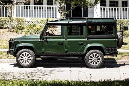 Land Rover Defender mit Corvette-Motor und Degustations-Ausrüstung