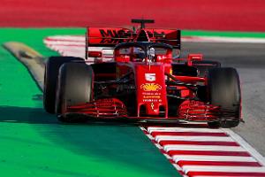 F1-Test Barcelona: Vettel bei SF1000-Debüt schneller als Leclerc