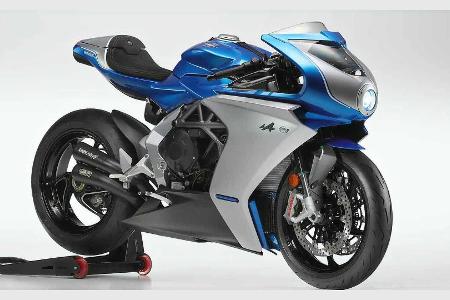 MV Agusta Superveloce 800: Motorrad im Alpine-Look