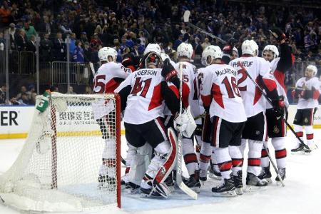 NHL: Senators nach Sieg bei den Rangers im Halbfinale NHL: Senators nach Sieg bei den Rangers im Halbfinale