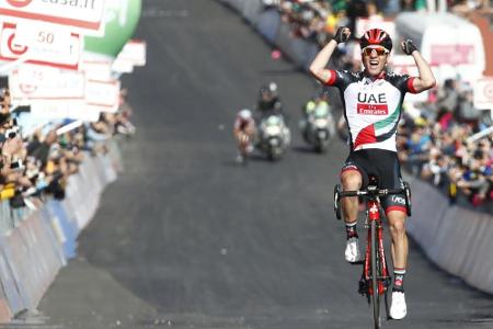 Giro: Polanc siegt beim Tanz auf dem Vulkan - Jungels in Rosa Giro: Polanc siegt beim Tanz auf dem Vulkan - Jungels in Rosa