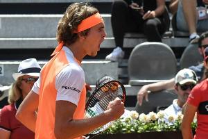 Tennis: Alexander Zverev im Achtelfinale von Rom - Haas und Struff  ausgeschieden