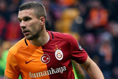 Galatasaray: Podolski verabschiedet sich mit Sieg Galatasaray: Podolski verabschiedet sich mit Sieg