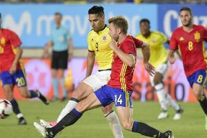 Spanien 2:2 gegen Kolumbien - Thiago auf der Bank