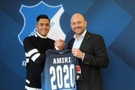 Amiri verlängert in Hoffenheim bis 2020 Amiri verlängert in Hoffenheim bis 2020