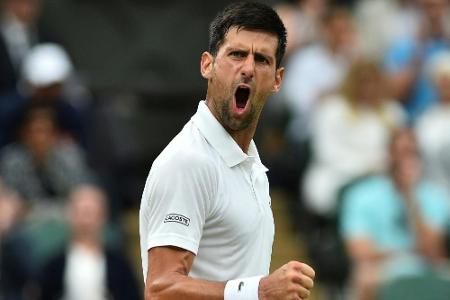 Wimbledon: Djokovic ohne Satzverlust im Viertelfinale Wimbledon: Djokovic ohne Satzverlust im Viertelfinale