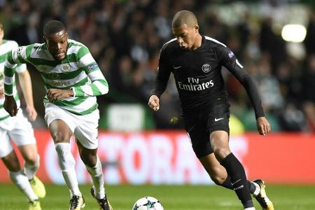 Versuchter Fan-Angriff auf Mbappé: UEFA ermittelt gegen Celtic Versuchter Fan-Angriff auf Mbappé: UEFA ermittelt gegen Celtic