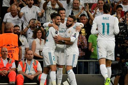 Doppelpacker Ronaldo führt Real zum Sieg - mäßiger Start für Klopps Liverpool Doppelpacker Ronaldo führt Real zum Sieg - mäßiger Start für Klopps Liverpool