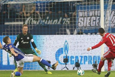 Bayern nach James-Gala auf Schalke an der Spitze Bayern nach James-Gala auf Schalke an der Spitze