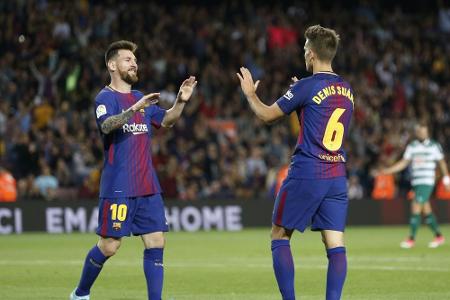 Barcelona dank Messi-Gala weiter vorn - Acht-Minuten-Hattrick in Valencia Barcelona dank Messi-Gala weiter vorn - Acht-Minuten-Hattrick in Valencia