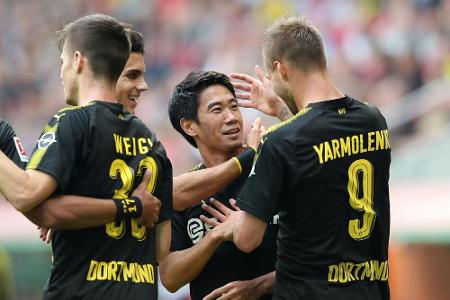 Nach Real-Schlappe: Dortmund siegt knapp in Augsburg Nach Real-Schlappe: Dortmund siegt knapp in Augsburg