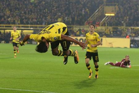 BVB bereit für Real: Drei Aubameyang-Tore gegen Gladbach BVB bereit für Real: Drei Aubameyang-Tore gegen Gladbach