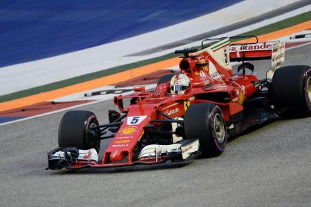 Vettel überzeugt im letzten Singapur-Training Vettel überzeugt im letzten Singapur-Training