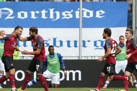 2. Liga: Kantersiege für Nürnberg und Ingolstadt 2. Liga: Kantersiege für Nürnberg und Ingolstadt