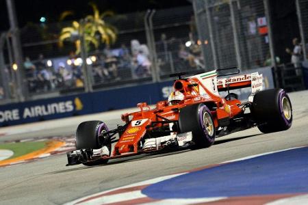 Formel 1: Vettel holt Pole Position in Singapur - Hamilton nur Fünfter Formel 1: Vettel holt Pole Position in Singapur - Hamilton nur Fünfter