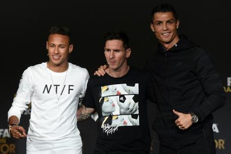 Weltfußballer-Wahl: Ronaldo, Messi und Neymar sind Finalisten Weltfußballer-Wahl: Ronaldo, Messi und Neymar sind Finalisten