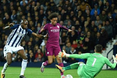 Ligapokal: Sané schießt ManCity mit Doppelpack in Runde vier Ligapokal: Sané schießt ManCity mit Doppelpack in Runde vier