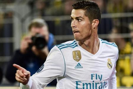 Ronaldo baut Trefferkonto aus: 112 Tore im Europapokal Ronaldo baut Trefferkonto aus: 112 Tore im Europapokal