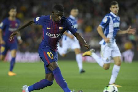 Dembélé feiert Champions-League-Debüt für Barcelona Dembélé feiert Champions-League-Debüt für Barcelona