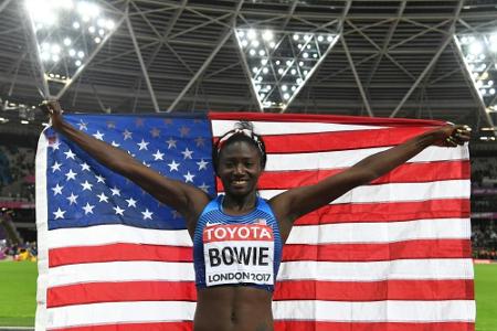 Nächster US-Triumph: Bowie wird 100-m-Weltmeisterin Nächster US-Triumph: Bowie wird 100-m-Weltmeisterin