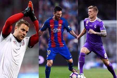 Die UEFA hat ihre Shortlist für die Auszeichnungen der besten Spieler der vergangenen Champions-League-Saison bekannt gegebe... Die UEFA hat ihre Shortlist für die Auszeichnungen der besten Spieler der vergangenen Champions-League-Saison bekannt gegebe...