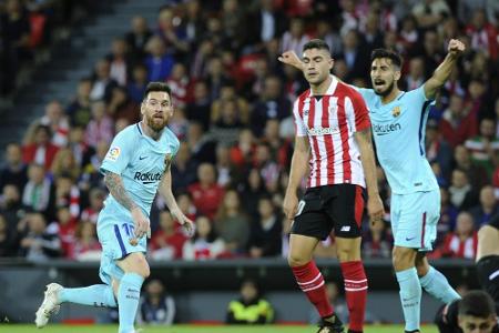 Messi führt Barcelona zum Sieg in Bilbao Messi führt Barcelona zum Sieg in Bilbao