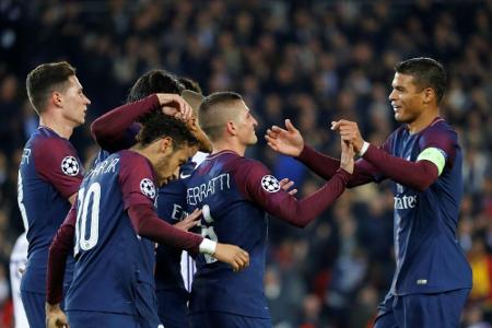 Champions League: Paris im Achtelfinale - Manchester und Barca müssen sich gedulden Champions League: Paris im Achtelfinale - Manchester und Barca müssen sich gedulden