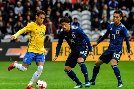 Neymar trifft bei Brasilien-Sieg gegen Japan Neymar trifft bei Brasilien-Sieg gegen Japan