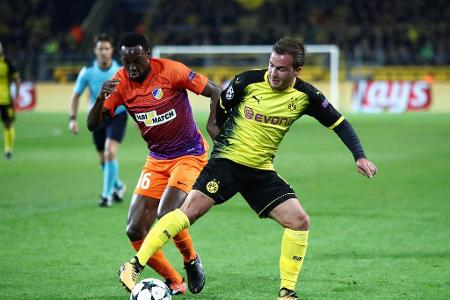 Auch Mario Götze kann seine überragende Technik nur selten ausspielen.