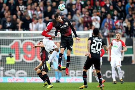 Augsburg bleibt sieglos gegen Leverkusen Augsburg bleibt sieglos gegen Leverkusen