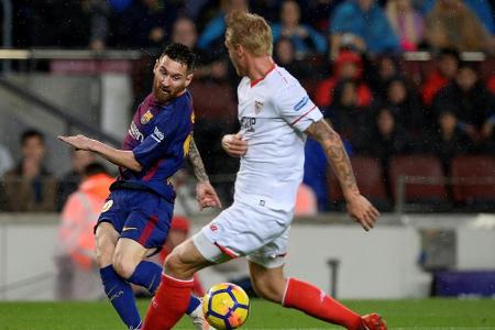 Messi mit 600. Spiel für Barca - Alcacer Matchwinner gegen Sevilla Messi mit 600. Spiel für Barca - Alcacer Matchwinner gegen Sevilla