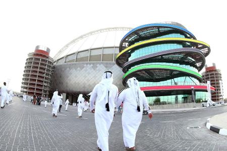 Für WM-2022: Katar präsentiert revolutionären Stadion-Entwurf Für WM-2022: Katar präsentiert revolutionären Stadion-Entwurf