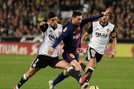 Barca rettet Remis im Topspiel in Valencia Barca rettet Remis im Topspiel in Valencia