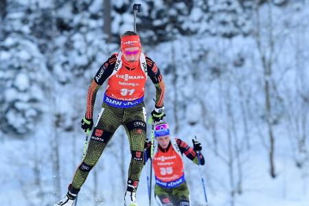 Biathlon: Deutsche Mixed-Staffel auf Rang drei Biathlon: Deutsche Mixed-Staffel auf Rang drei