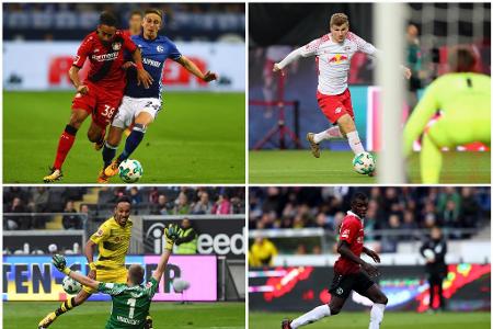 Tempo wird im modernen Fußball immer wichtiger. Auch in der Bundesliga tummeln sich einige Super-Sprinter. BVB-Star Pierre-E... Tempo wird im modernen Fußball immer wichtiger. Auch in der Bundesliga tummeln sich einige Super-Sprinter. BVB-Star Pierre-E...