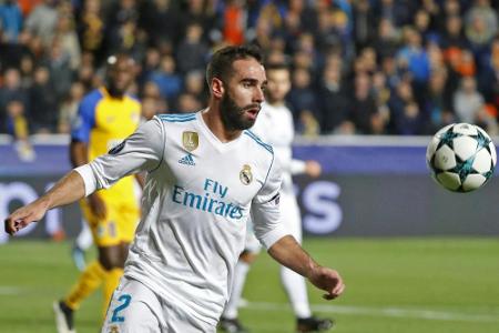Gelbe Karte provoziert: UEFA sperrt Madrids Carvajal für ein weiteres Spiel Gelbe Karte provoziert: UEFA sperrt Madrids Carvajal für ein weiteres Spiel