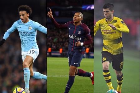 Das 'International Centre for Sport Studies' (CIES) hat den Transferwert der wertvollsten U21-Spieler in den fünf größten eu... Das 'International Centre for Sport Studies' (CIES) hat den Transferwert der wertvollsten U21-Spieler in den fünf größten eu...