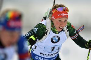 Dahlmeier im Massenstart von Ruhpolding knapp geschlagen