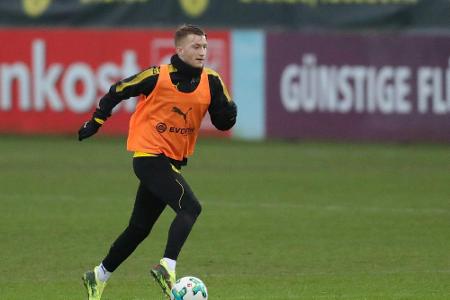Reus zurück im Dortmunder Mannschaftstraining Reus zurück im Dortmunder Mannschaftstraining