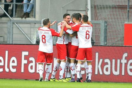 Regensburg nach Sieg gegen Heidenheim schon Fünfter Regensburg nach Sieg gegen Heidenheim schon Fünfter