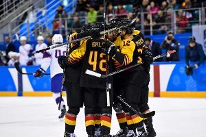 Erster Sieg für deutsches Eishockey-Team