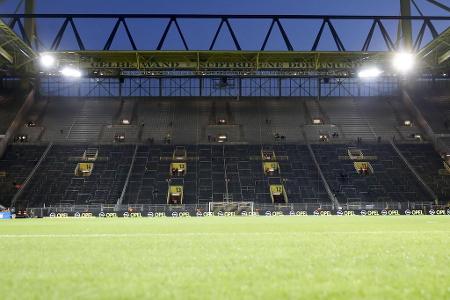 Gelbe Wand mit Lücken: Die Bilder des Fan-Boykotts Gelbe Wand mit Lücken: Die Bilder des Fan-Boykotts