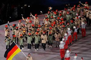 Deutsche Olympia-Helden in Frankfurt gelandet