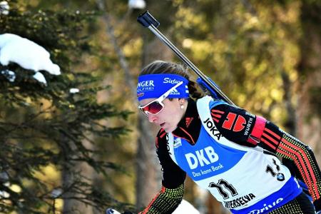 Biathlon: Hinz und Rees in der Single-Mixed-Staffel auf Rang elf Biathlon: Hinz und Rees in der Single-Mixed-Staffel auf Rang elf
