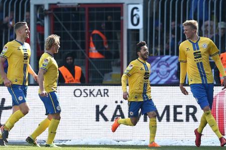Braunschweig fügt Duisburg dritte Niederlage in Serie zu Braunschweig fügt Duisburg dritte Niederlage in Serie zu